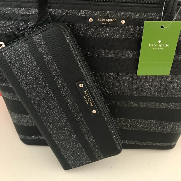 NWT KATE SPADE HANI HAVEN LANE TOTE & WALLET SET - Picture 3 of 8